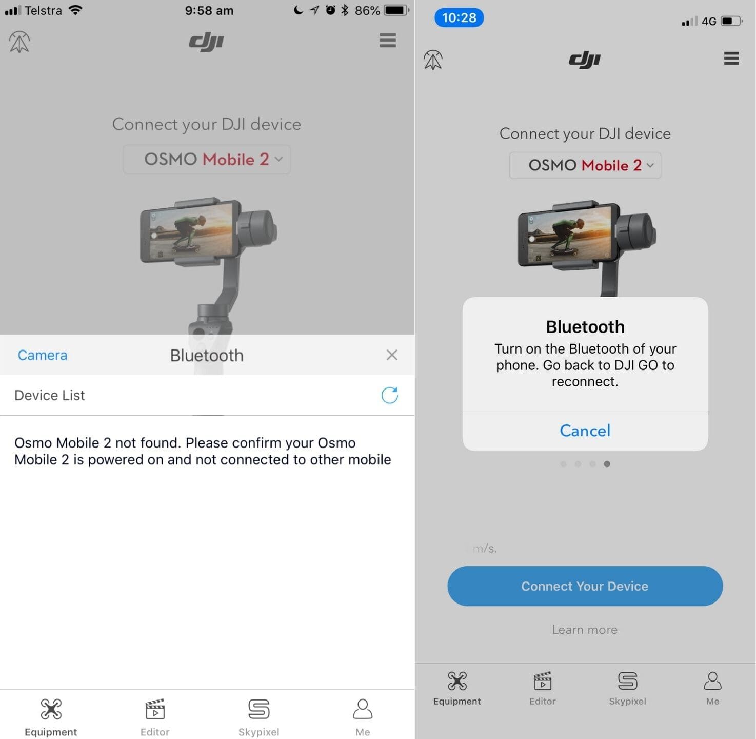 4 Thing to Try if OSMO Mobile 2 Bluetooth is Not Working