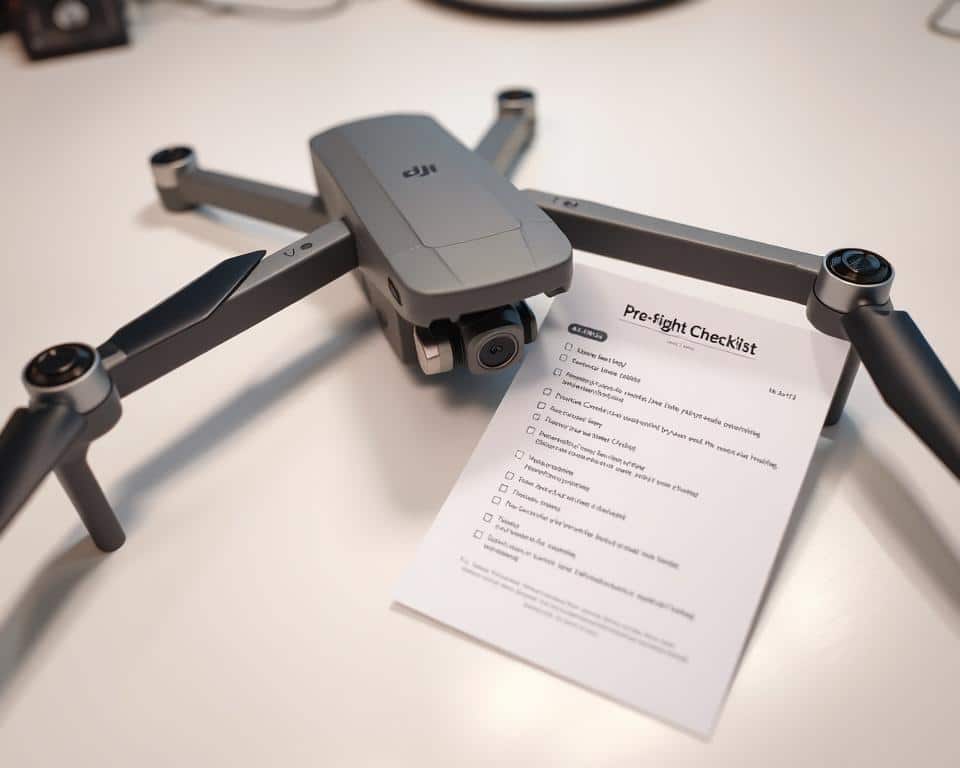 DJI drone pre-flight inspection checklist